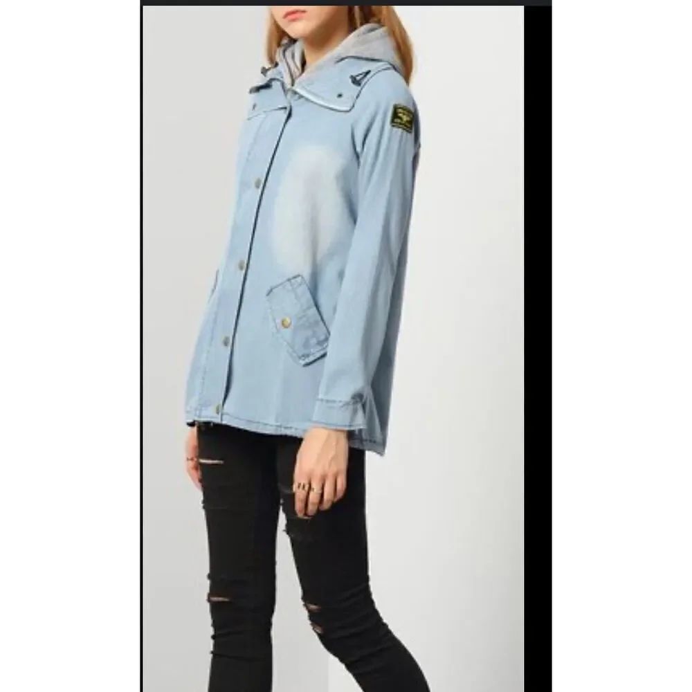 Denim Parka Style Jacket